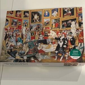 Galison 1500-Piece 'Masterpiece of Cat Art' Jigsaw Puzzle - Multicolor